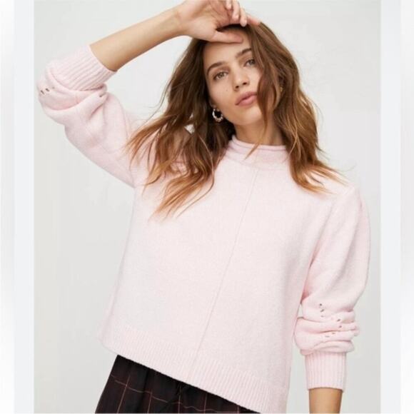 Aritzia Wilfred Ingrid Sweater Fairy Pink Size XS 73646 - Picture 2 of 15